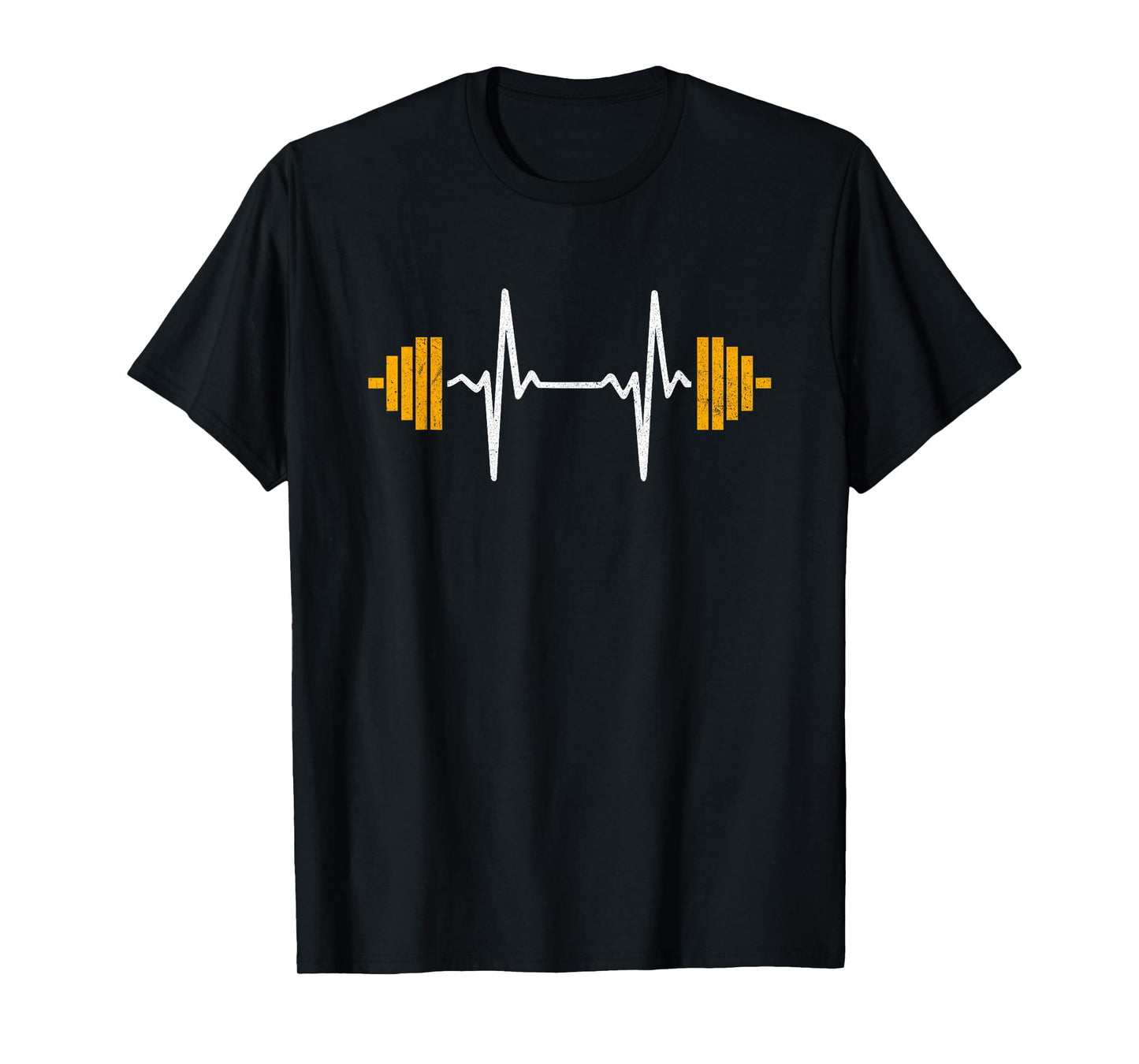 Barbell Weightlifting Heartbeat Shirt - Bodybuilding T-Shirt