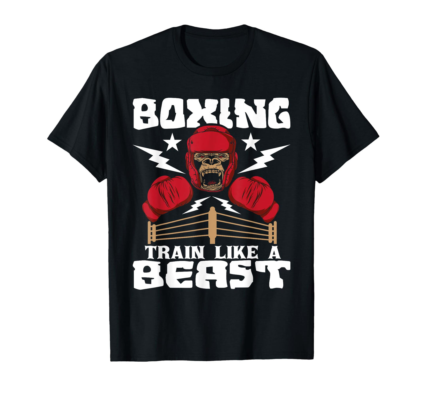 Boxing Train Like A Beast - Kickboxing Kickboxer Gym Boxer T-Shirt