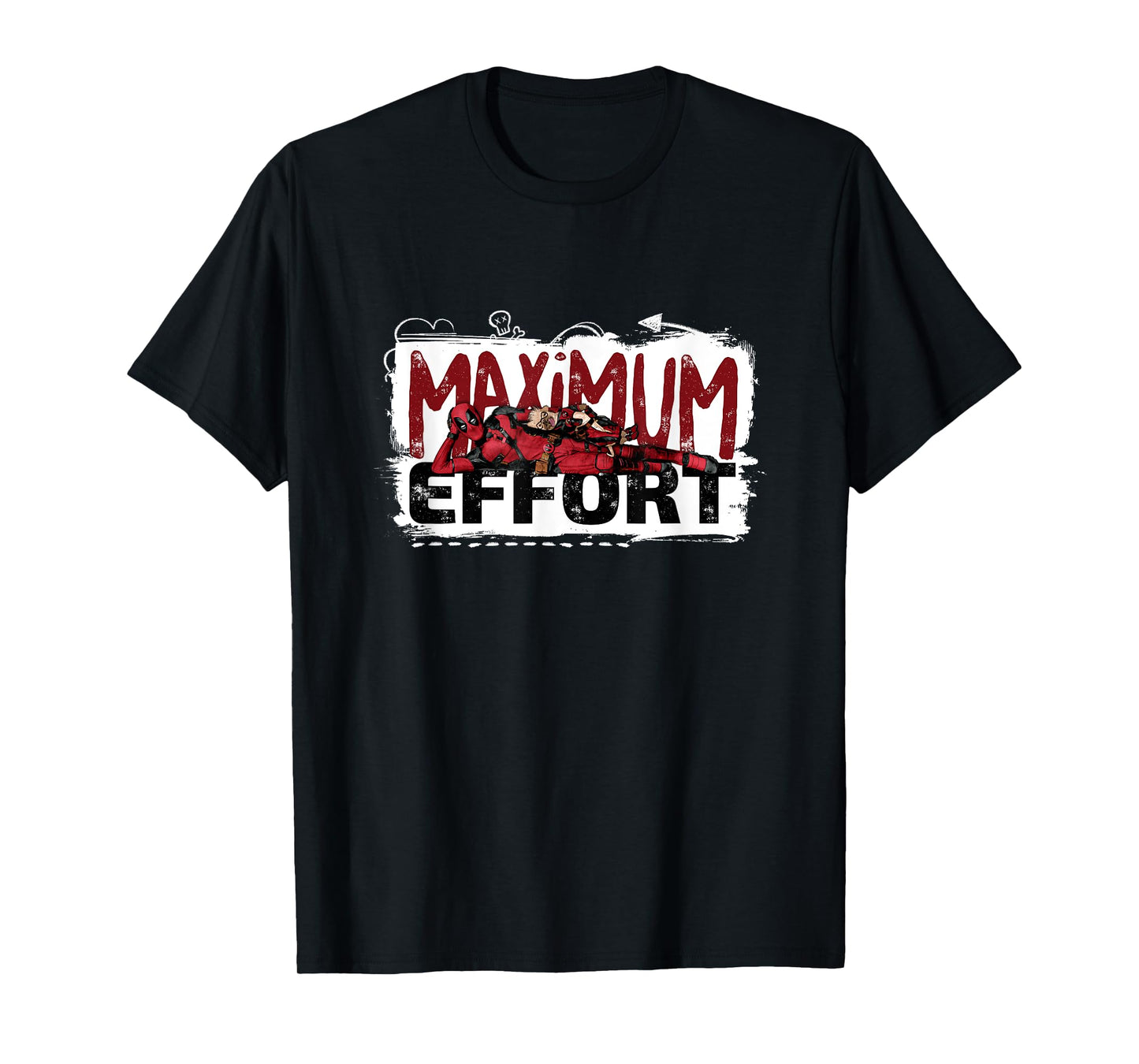 Marvel Deadpool & Wolverine Maximum Effort Split Logo T-Shirt