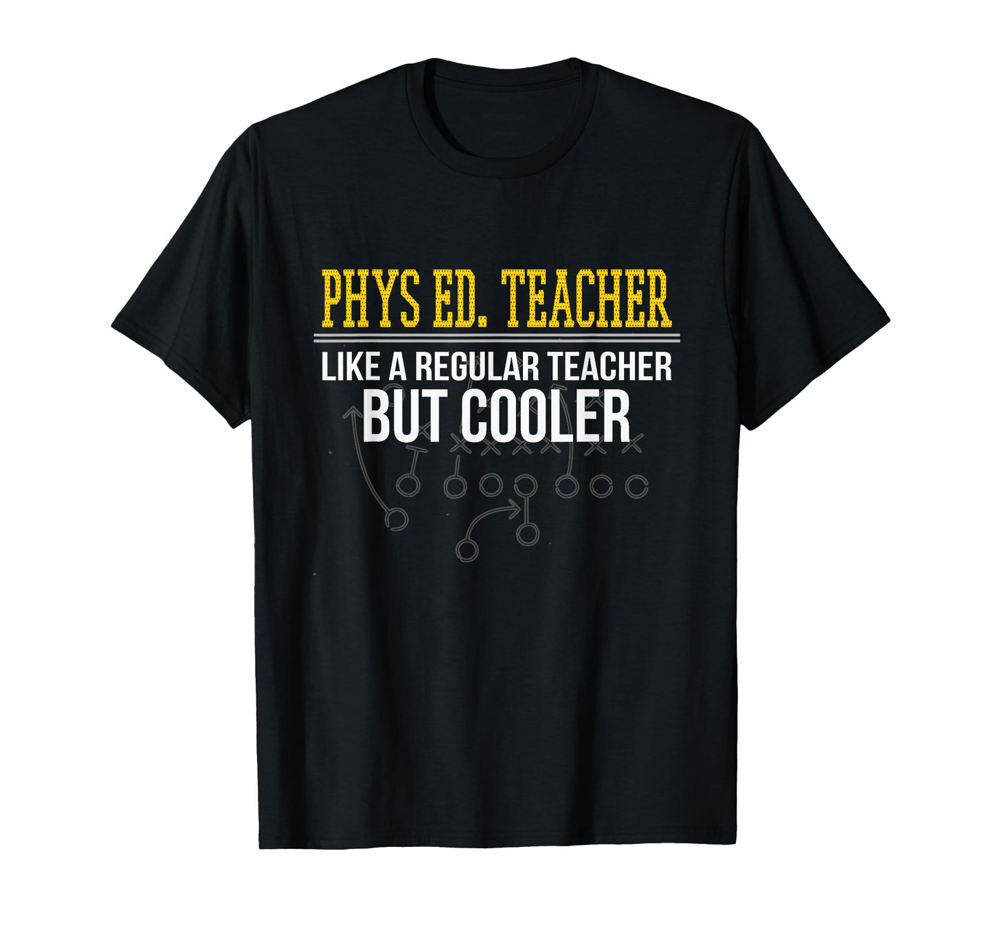 You Don't Scare Me I'm a Teacher Tees and Apparel Unisex Adult T-Shirt: Gym Exercise Sports Teacher T-Shirt - Black, Small