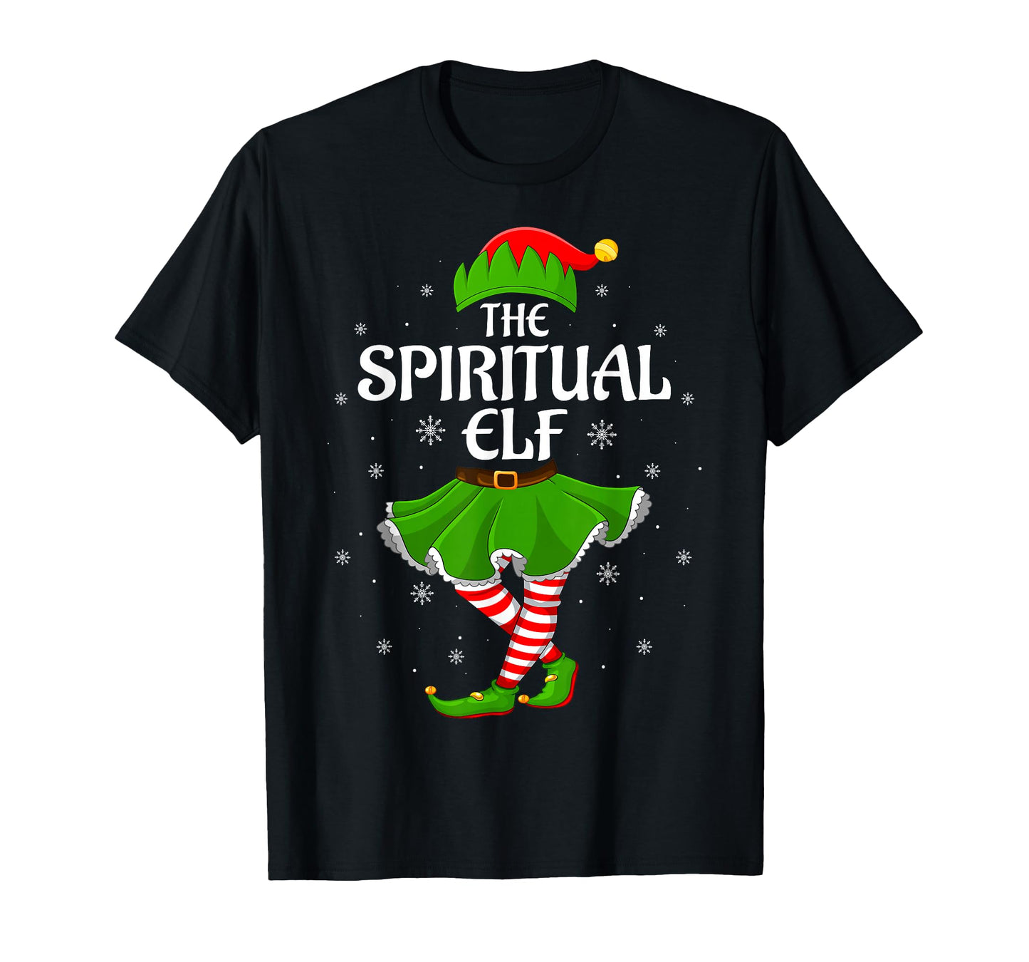 Spiritual Elf Christmas Family Girls Women Elf Squad Xmas T-Shirt
