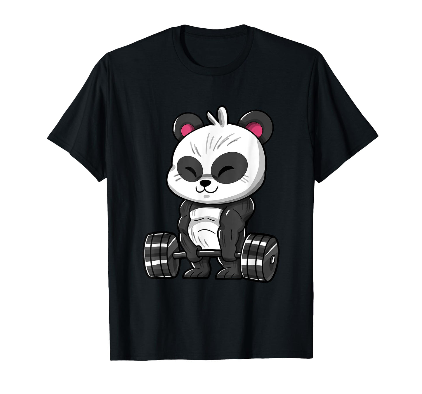 Weightlifting Panda Workout Bodybuilder Fitness Gym Panda T-Shirt