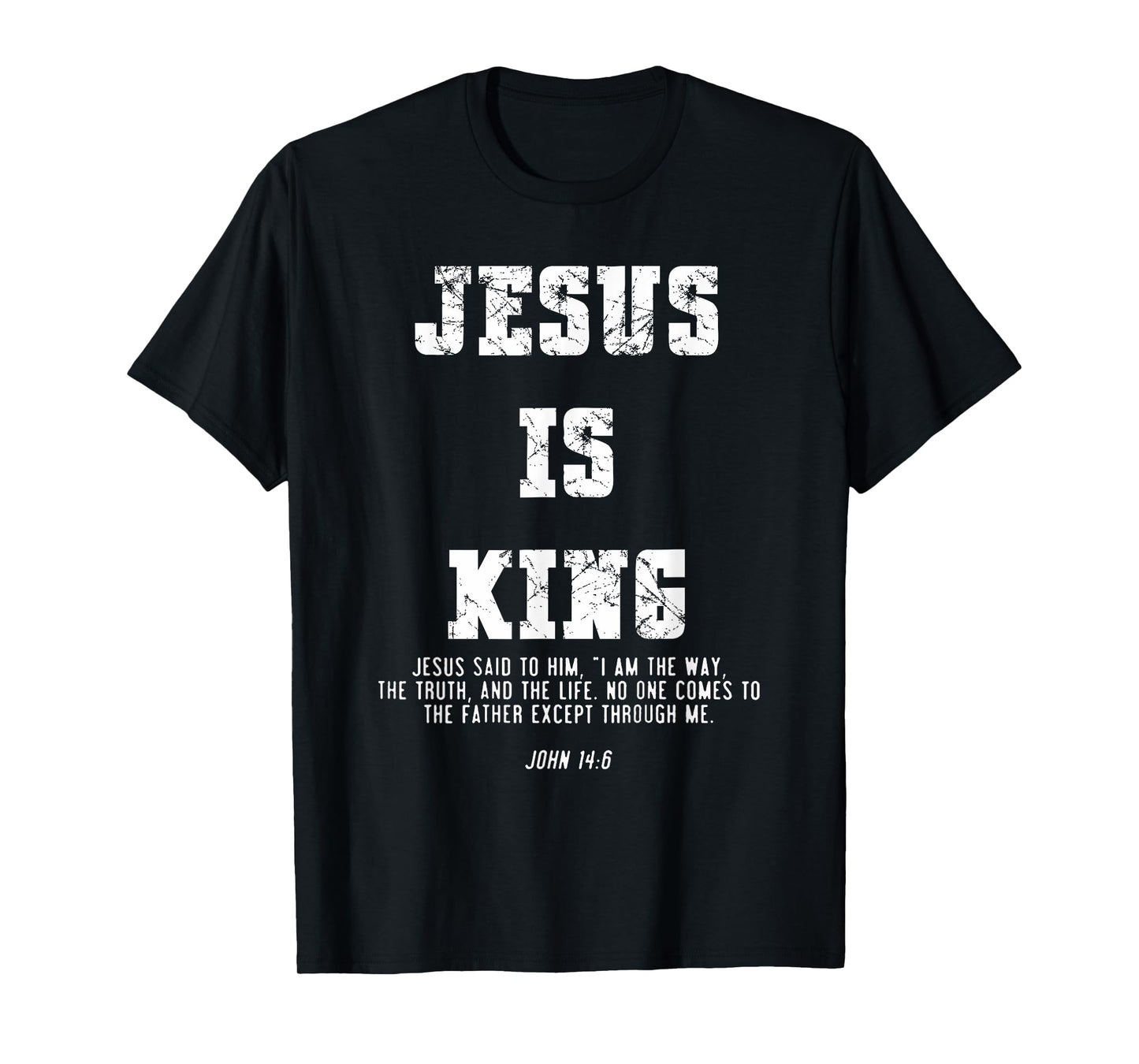 Vintage Jesus Is King Jesus John 14:6 Christian T-Shirt