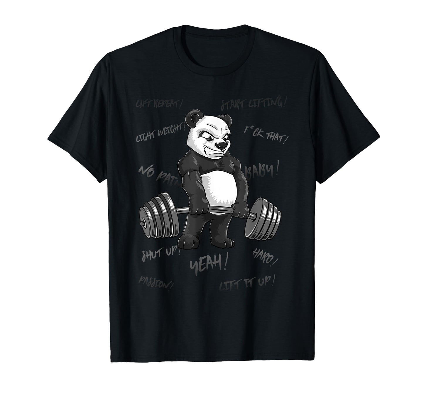 Strong Panda Deadlift SHIRT Man Bodybuilder Bear Powerlifter T-Shirt