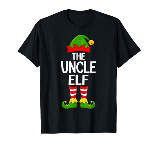 Uncle Elf Xmas Matching Family Elf Squad Christmas T-Shirt