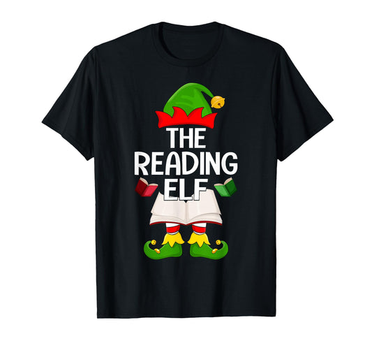 Reading Elf Xmas Family Matching Elf Squad Christmas T-Shirt