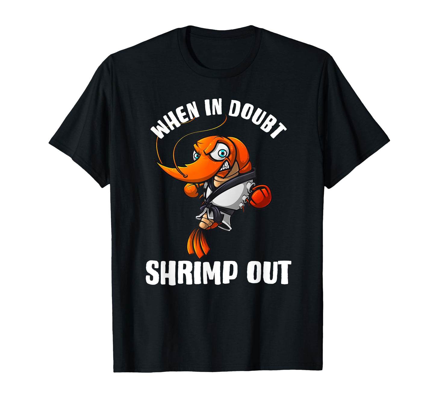 Funny Jiu Jitsu Gift For Men Women Kids Brazilian BJJ Shrimp T-Shirt