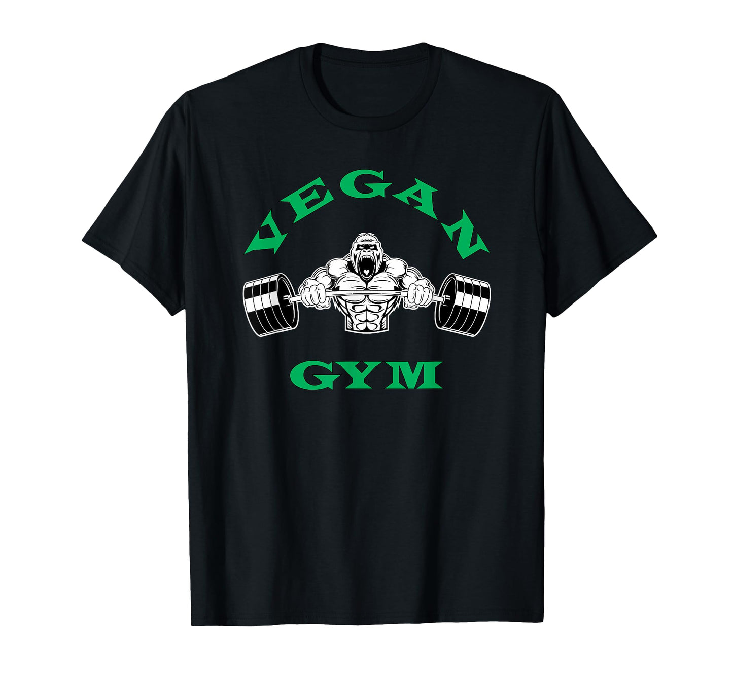 Vegan Shirt - Strong Gorilla Vegetarian Plant Based Gym Tee T-Shirt