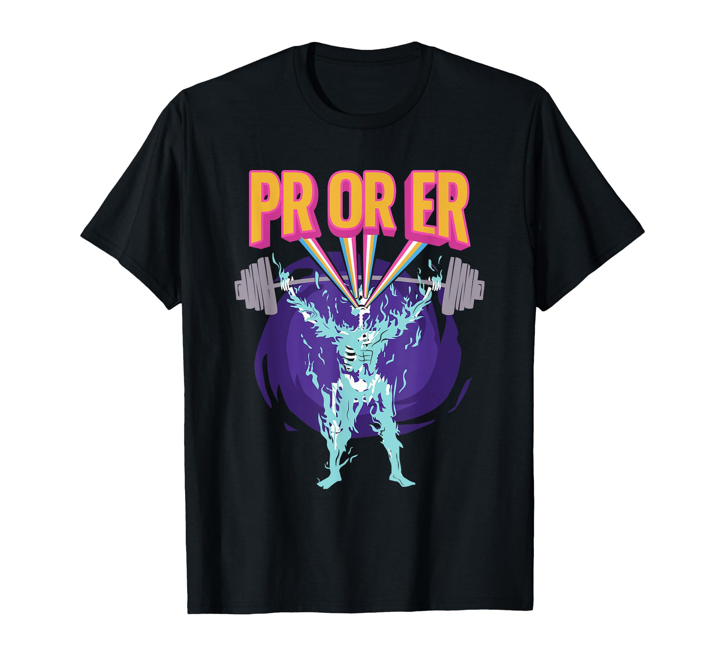 PR Or ER, Workout Bodybuilding Gym Weightlifting T-Shirt