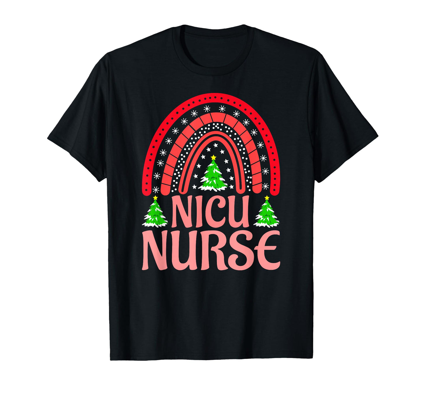 NICU Nurse Christmas Crew Nurselife Nursing Xmas T-Shirt