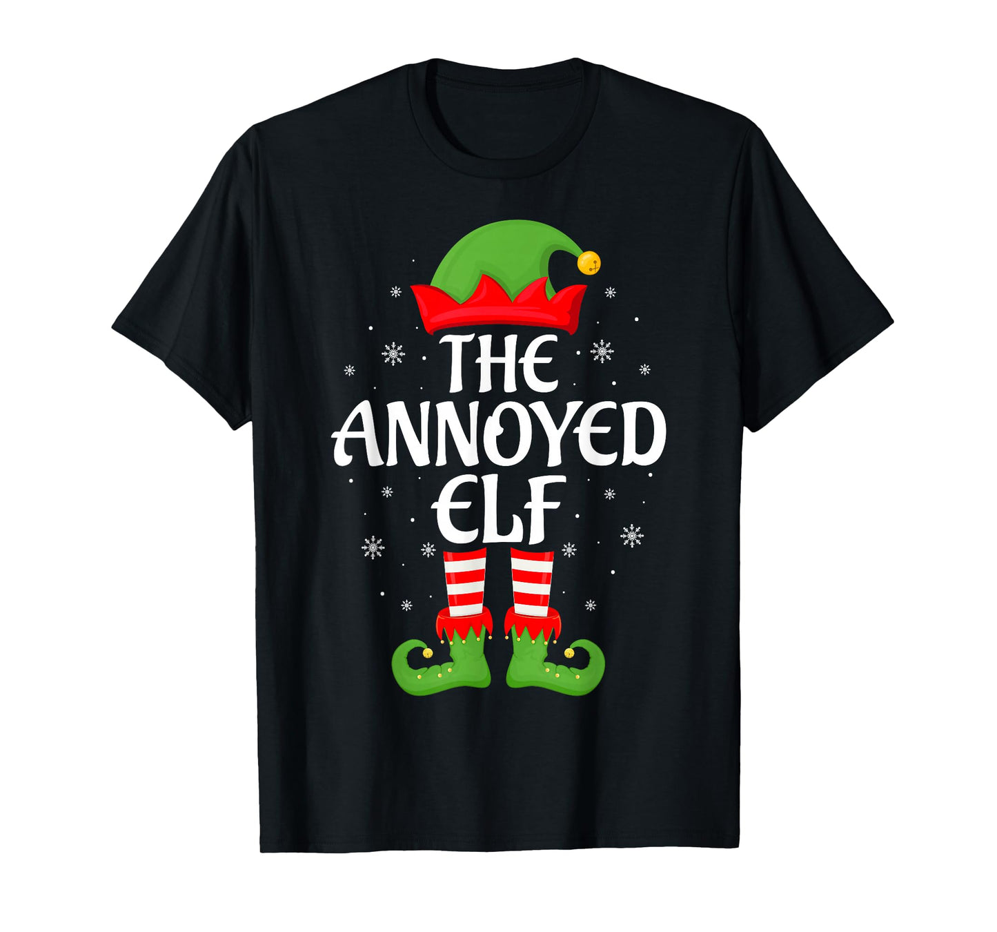 Annoyed Elf Xmas Family Matching Elf Squad Christmas T-Shirt