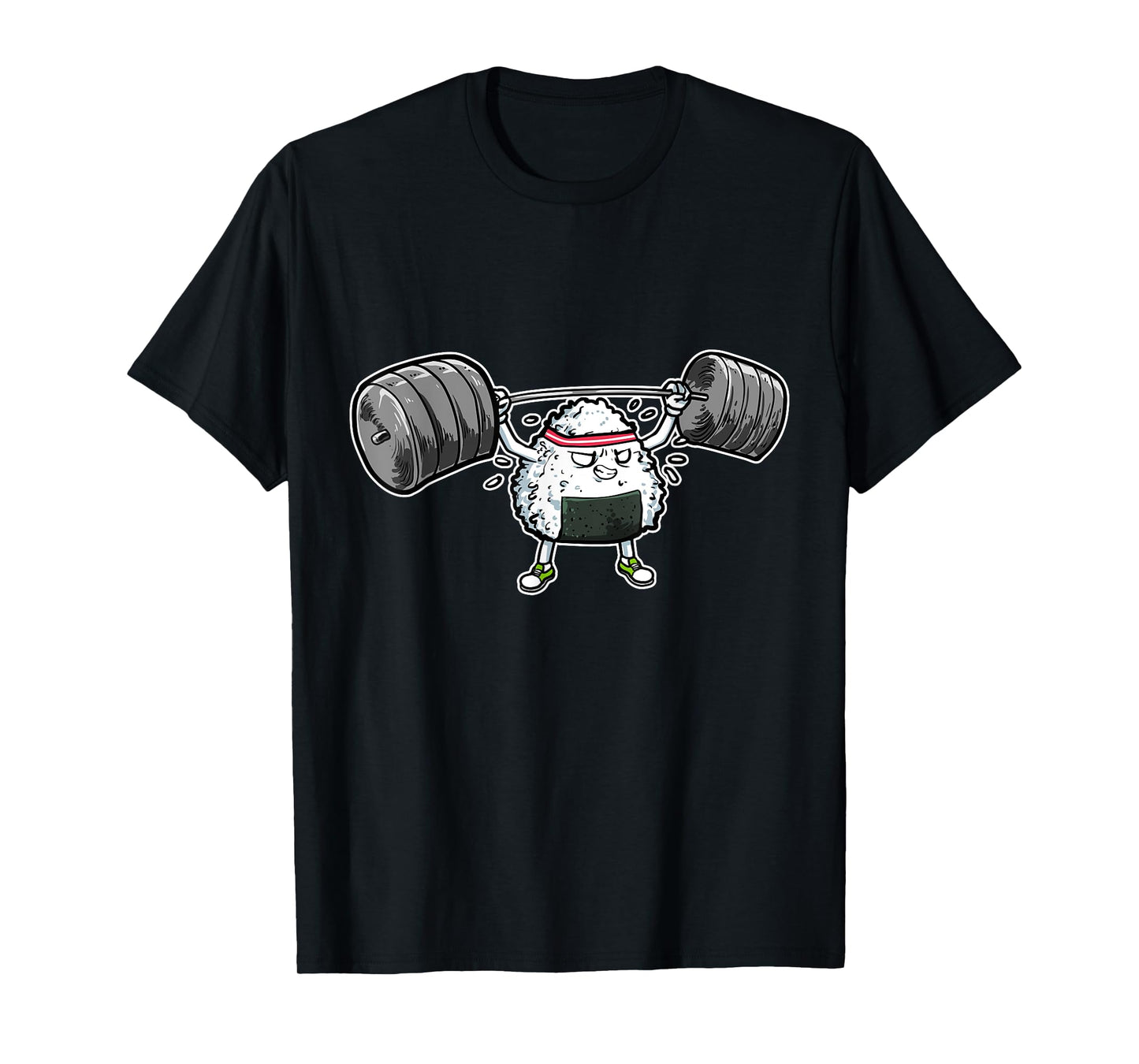 Rice Ball Japanese Food Fitness Workout Gym T-Shirt