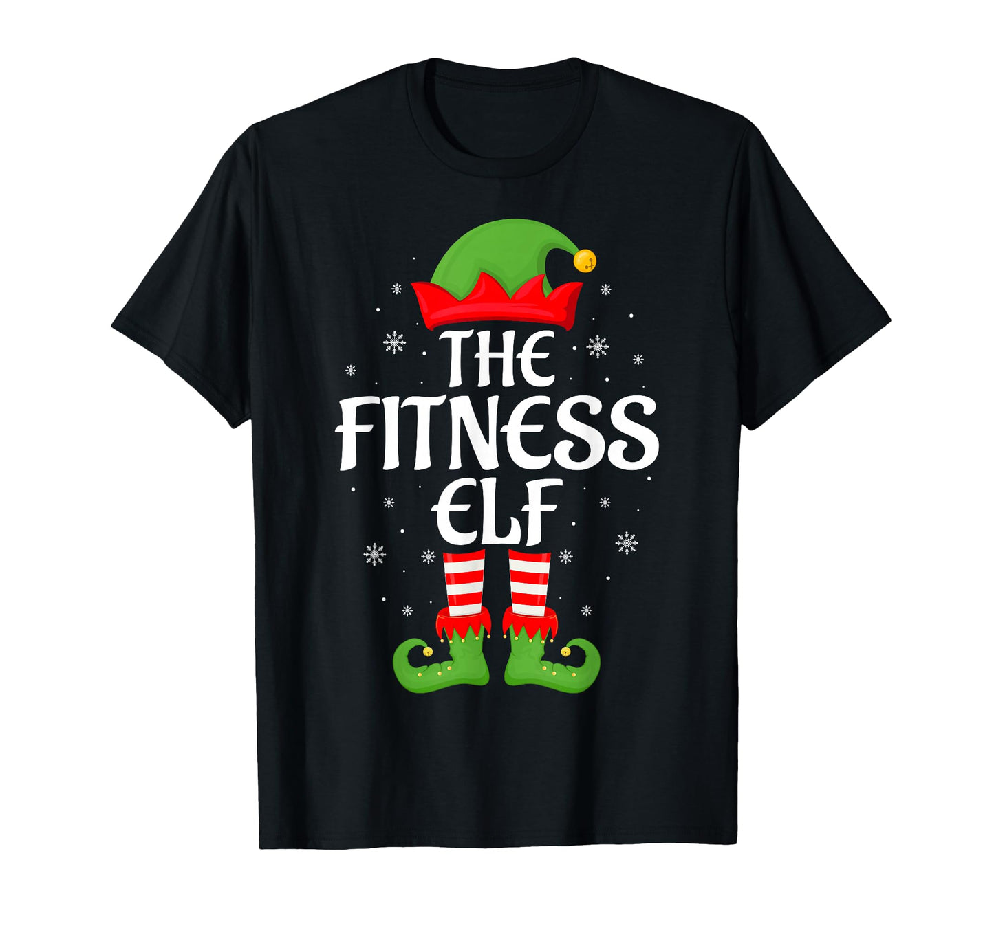 Fitness Elf Xmas Family Matching Elf Squad Christmas T-Shirt