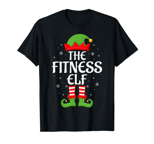 Fitness Elf Xmas Family Matching Elf Squad Christmas T-Shirt