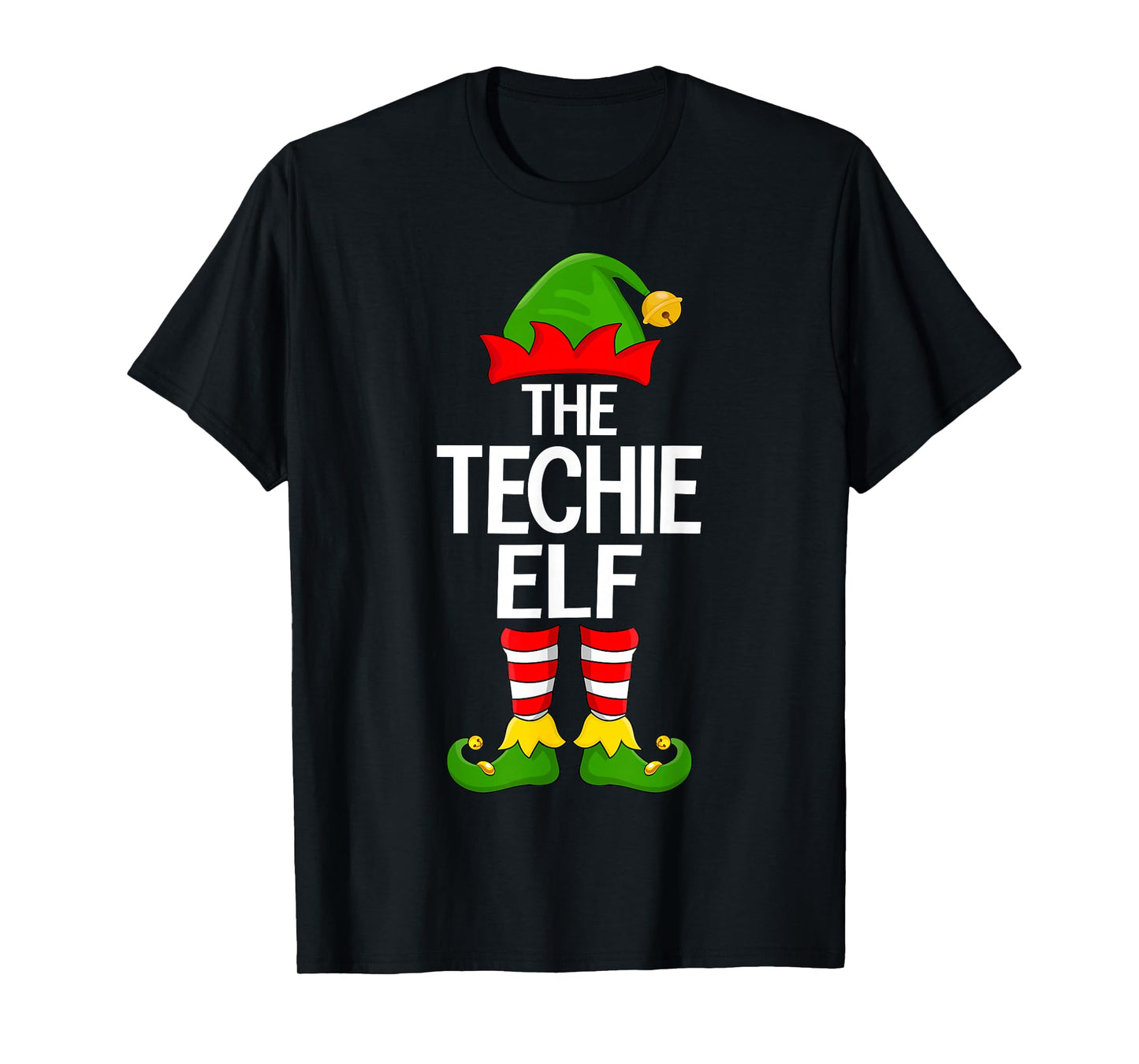 Techie Elf Xmas Matching Family Elf Squad Christmas T-Shirt