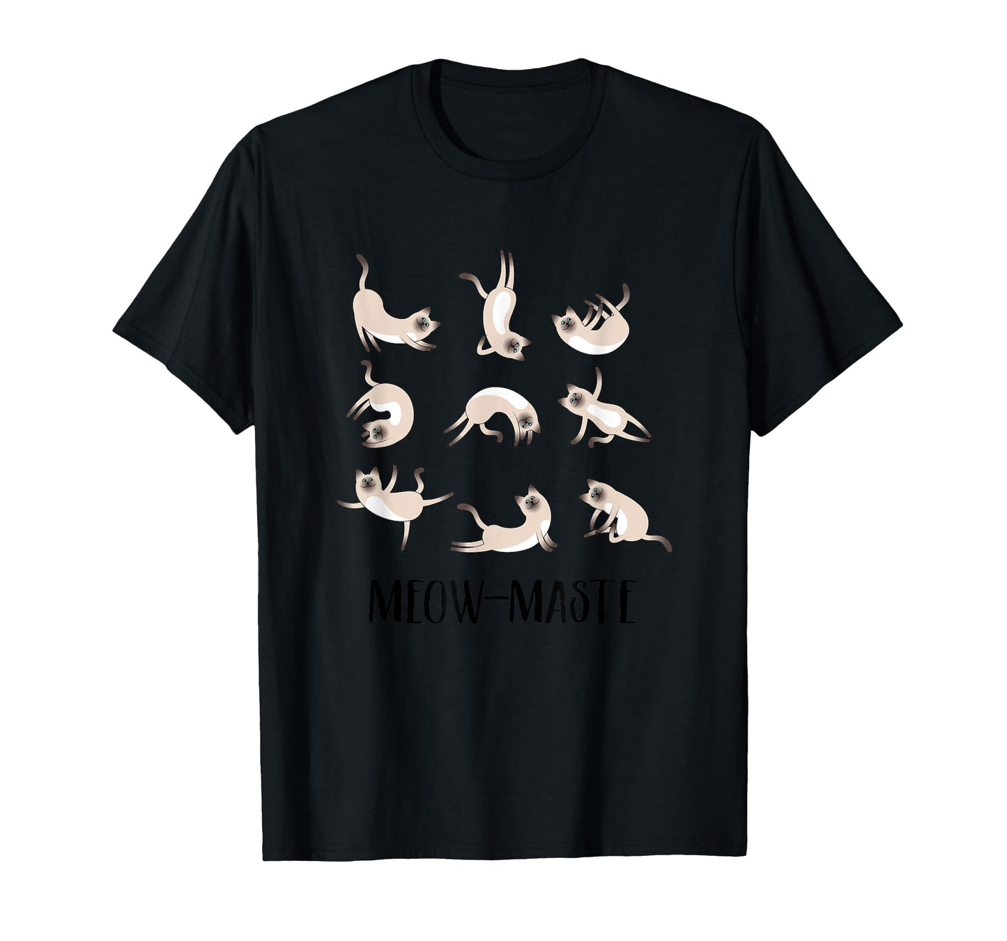 Cat Yoga Shirt -- Funny Cat Lover Yoga Poses T Shirt Men Women Girls Kids T-Shirt