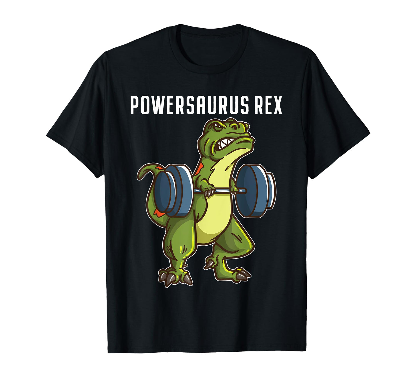 I Love Dinosaur and Fitness Co. Funny T Rex Powerlifting Weightlifting Gym Workout Boys Gift T-Shirt