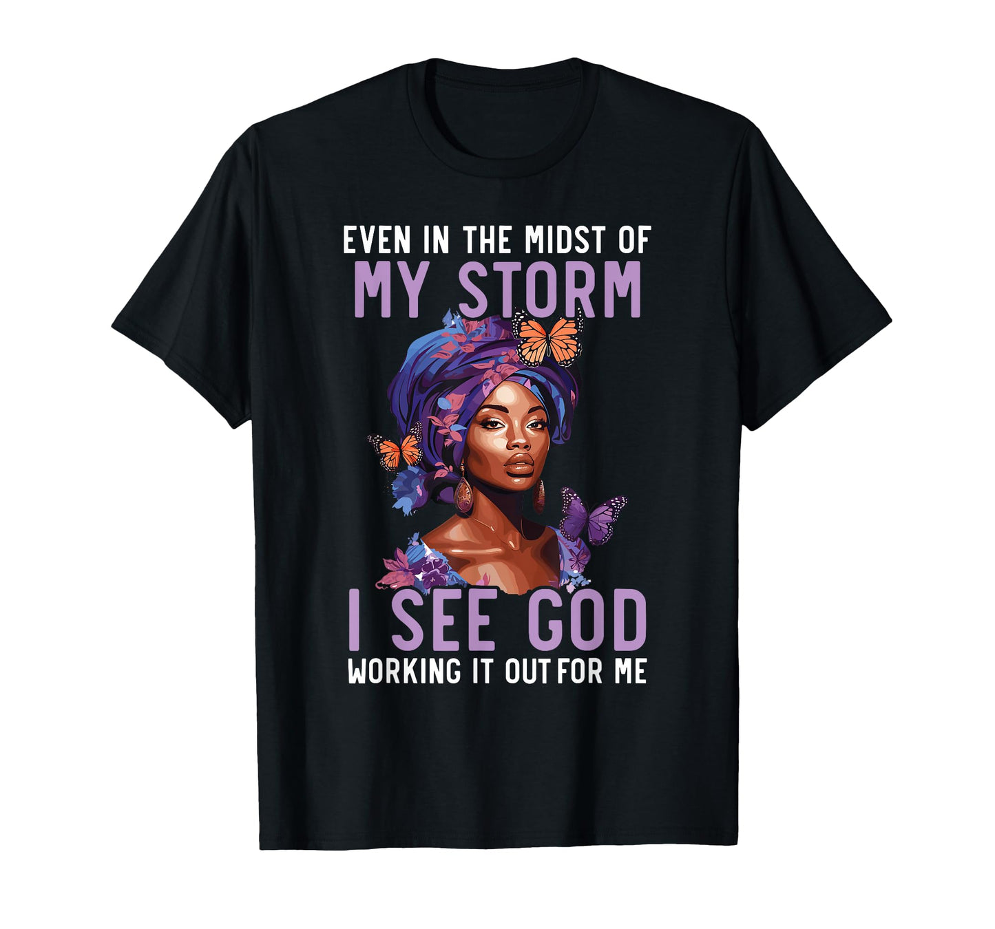 African Christian Afro American Black Pride Christianity T-Shirt
