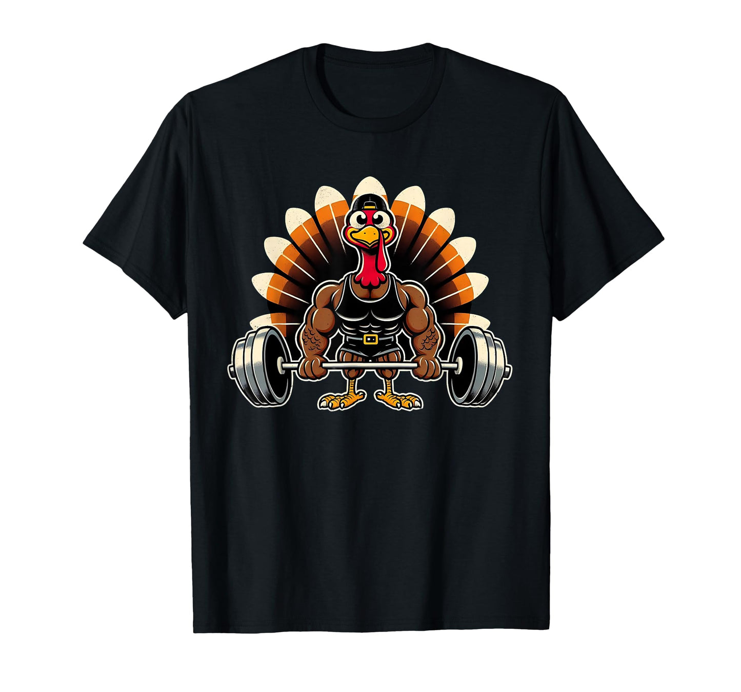 Thanksgiving Muscle Turkey Funny Leg Day Gym Body Builder T-Shirt
