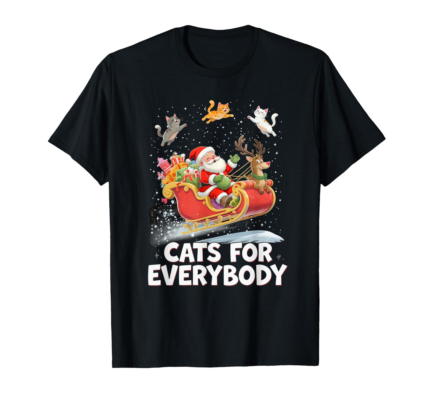 Santa’s Sleigh Ride Holiday Fun T-Shirt