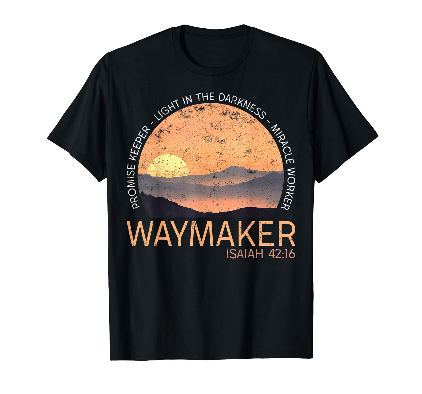 Vintage Waymaker Promise Keeper Miracle Worker Christian T-Shirt