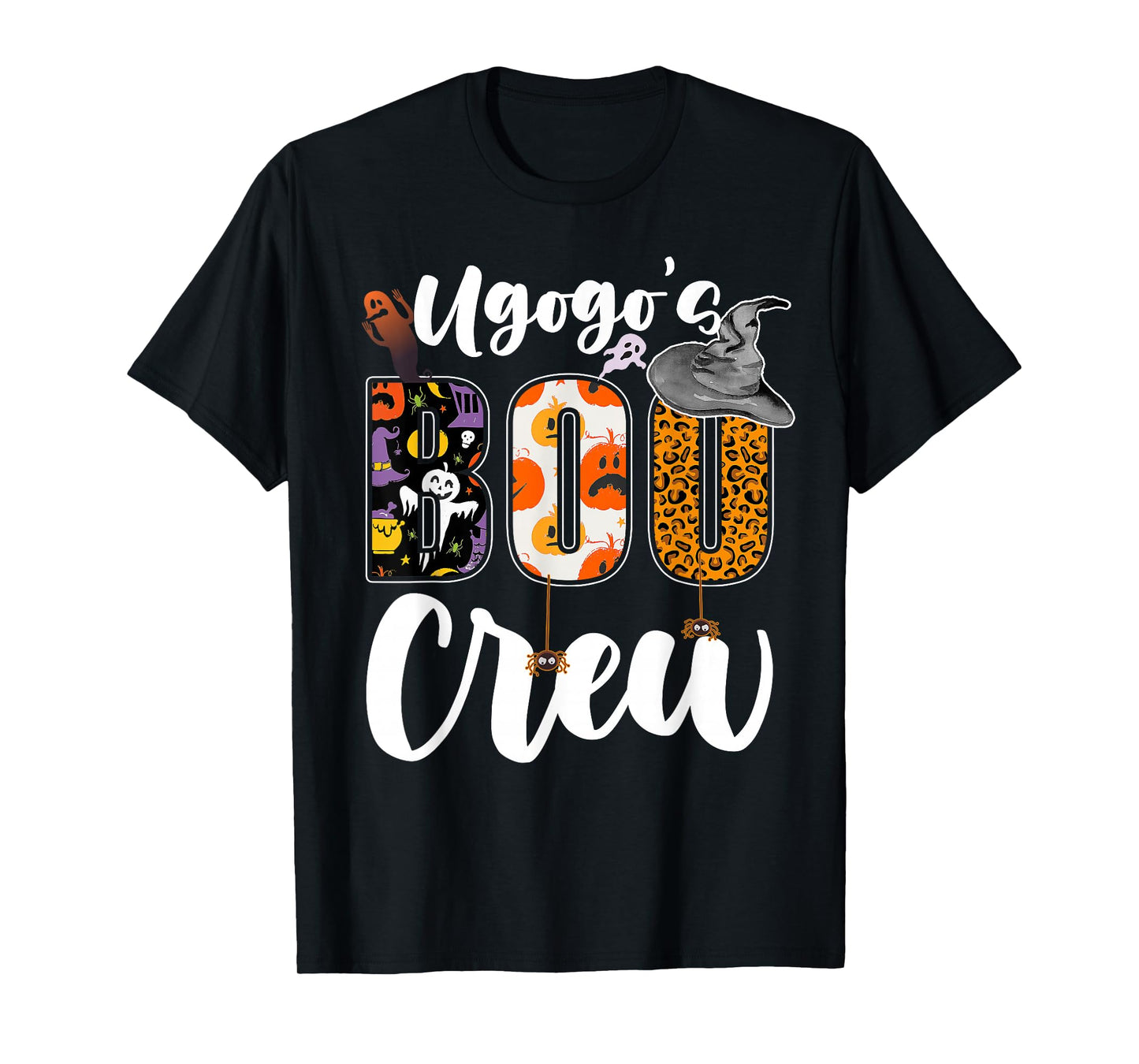 Ugogo's Boo Crew Halloween Grandma Grandkids Matching T-Shirt