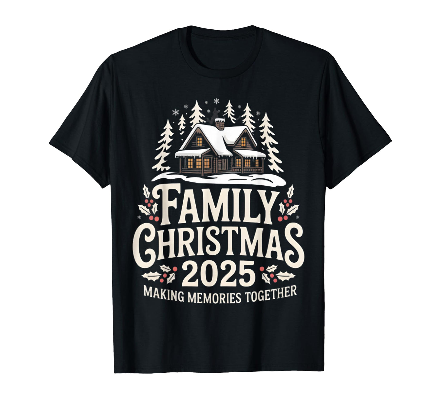 Family Christmas 2025 Matching Squad Santa Elf Funny Xmas T-Shirt