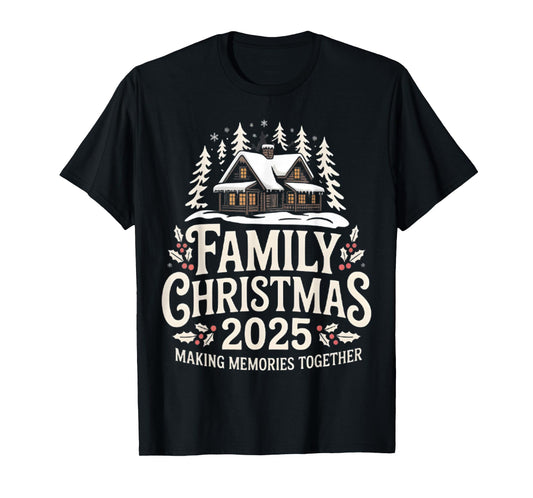 Family Christmas 2025 Matching Squad Santa Elf Funny Xmas T-Shirt