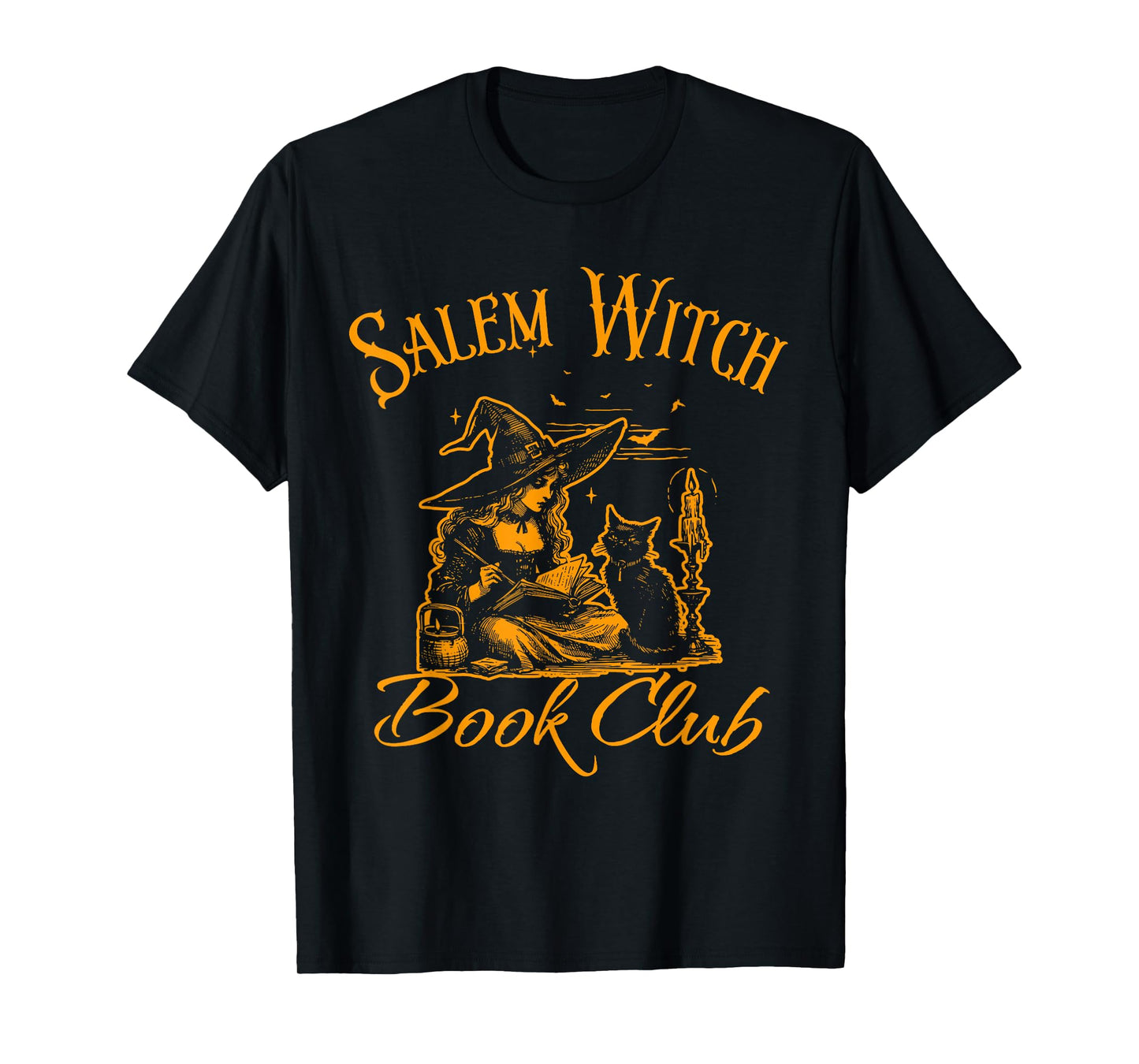 Salem Witch Book Club Halloween Spooky Reader T-Shirt