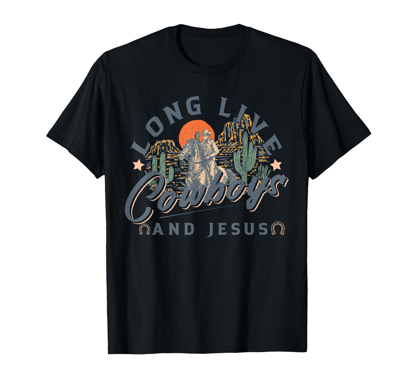 Cowboys And Jesus, Western Christian, Religious T-Shirt