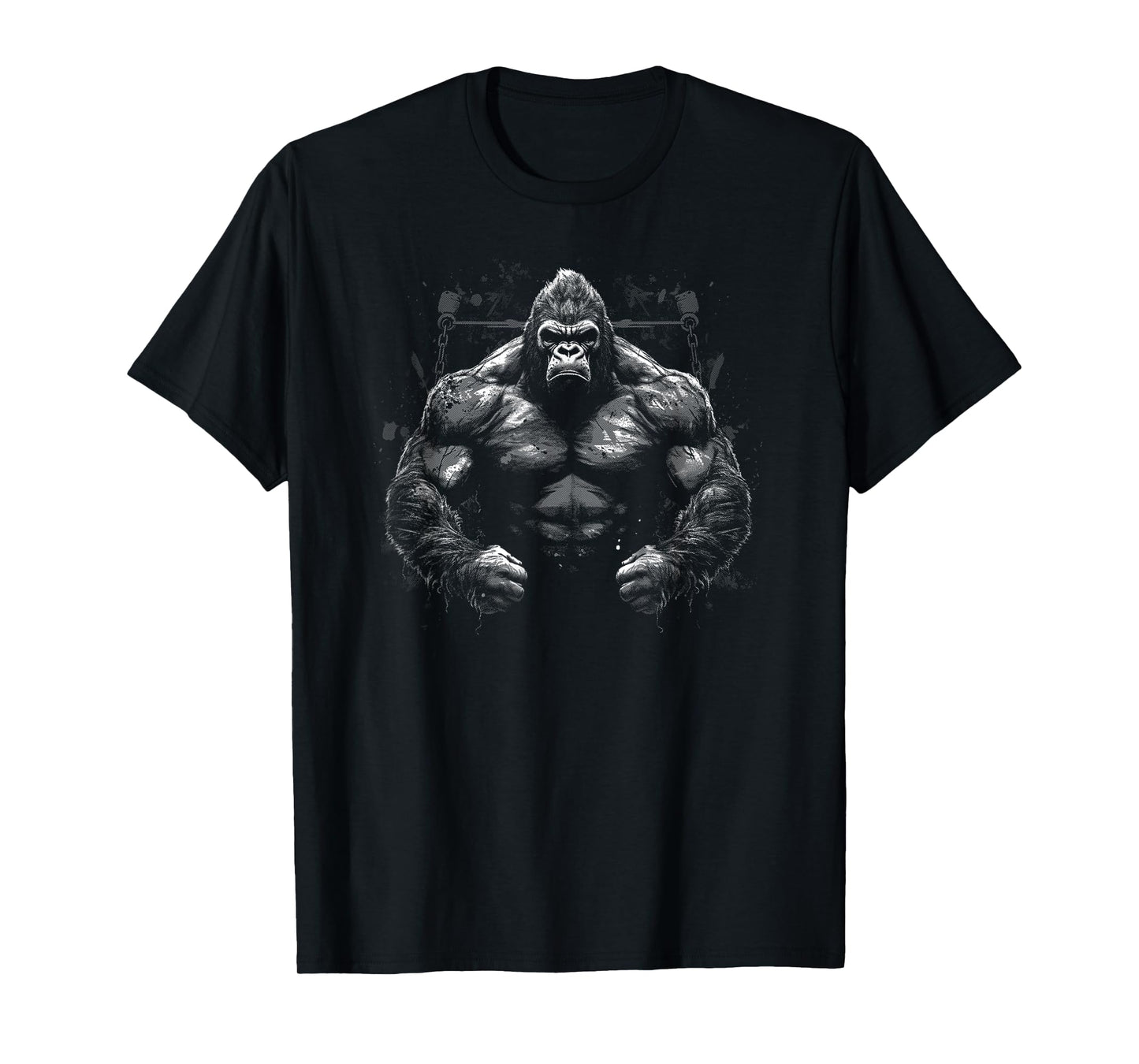 Gorilla Face Angry Growling Scary Silverback Gorilla T-Shirt