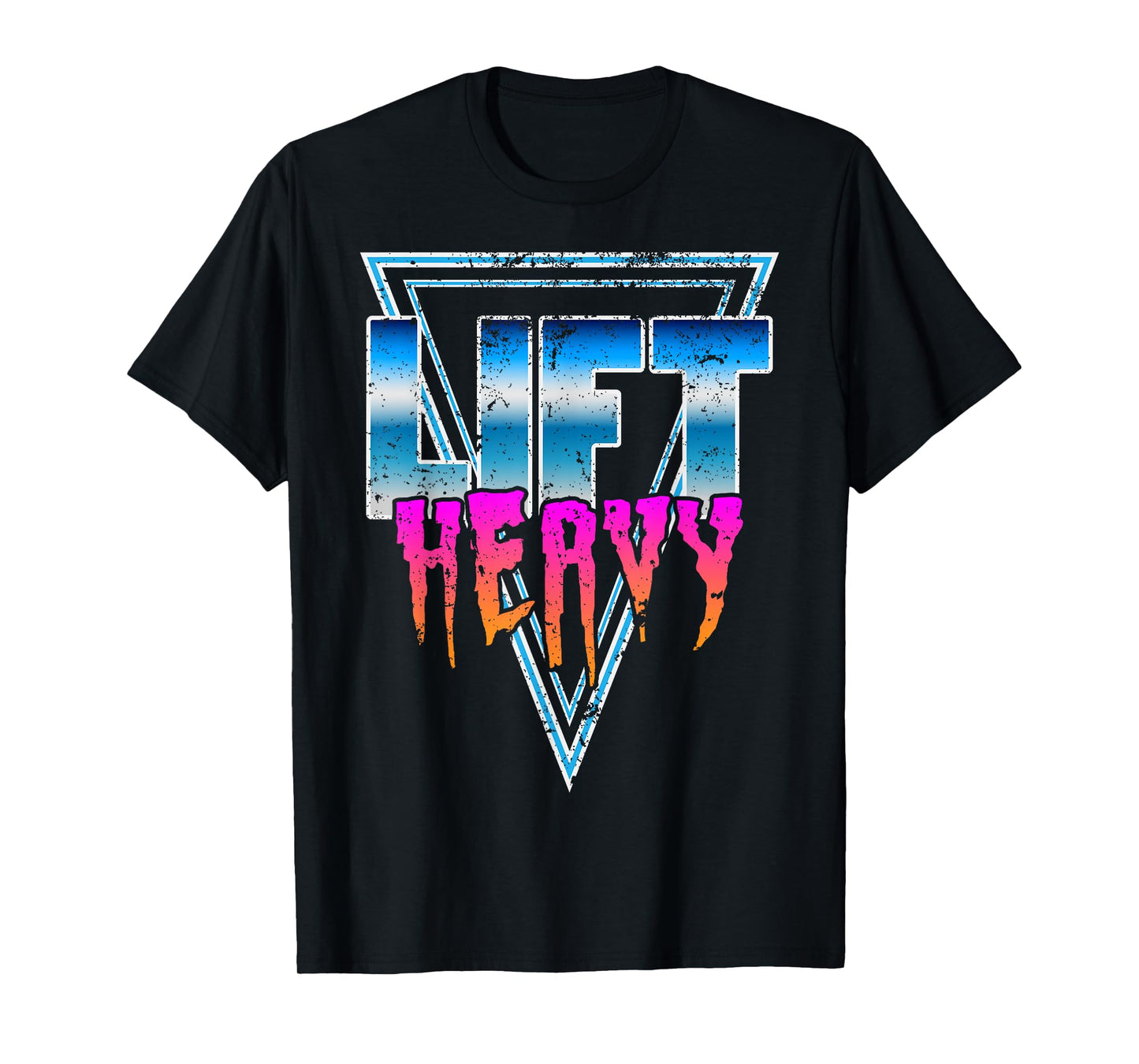 Lift Heavy Old School Retro 80's Golden Era Bodybuilding Gym T-Shirt