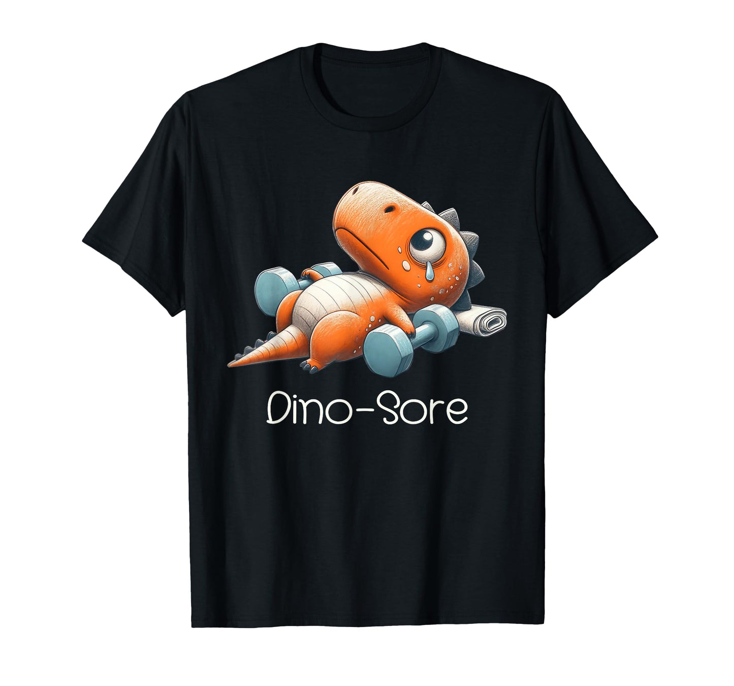 Funny Gym Workout Dinosaur Weight Lifting Gym Dino Sore T-Shirt