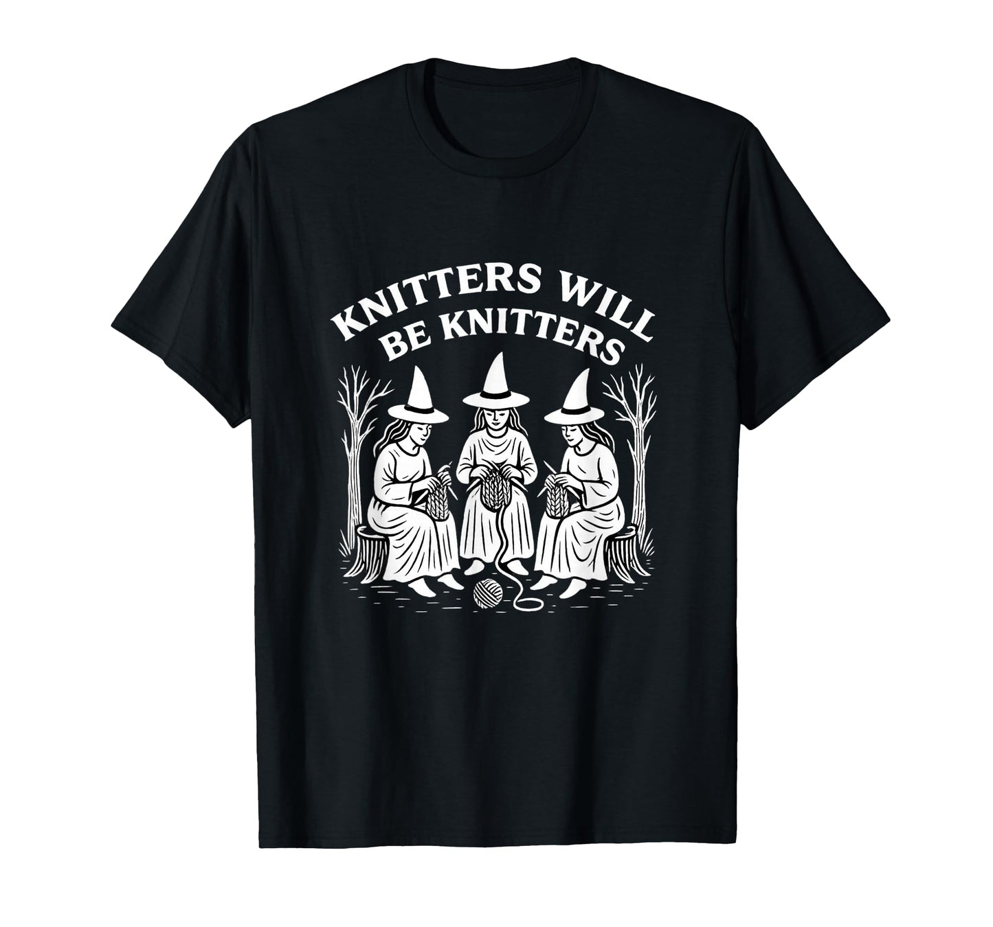 Yarn Knitting Crochet Hoarder Witch Halloween Crocheting T-Shirt