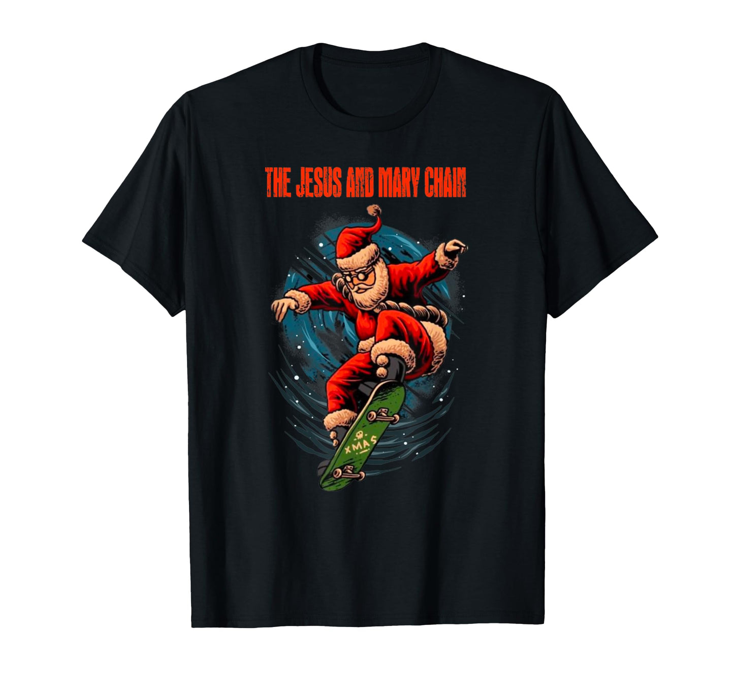 The Jesus And Mary Chain Band Xmas Funny Skateboard T-Shirt