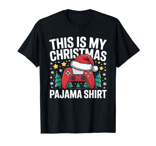 This is My Christmas Pajama Gamer Video Game Boys Kids T-Shirt