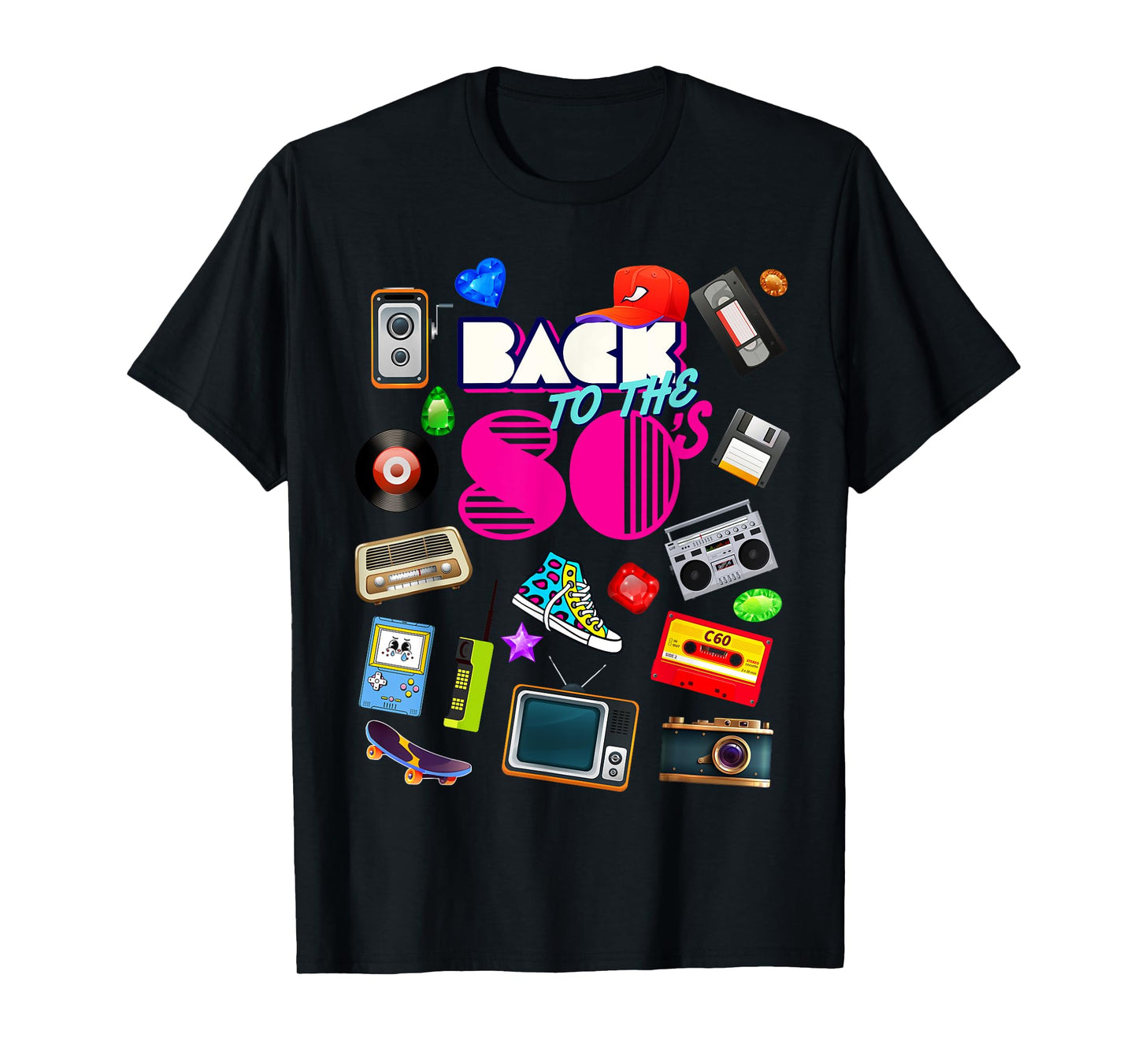 Back To 80's Tees Vintage Retro I Love 80's Graphic Design T-Shirt