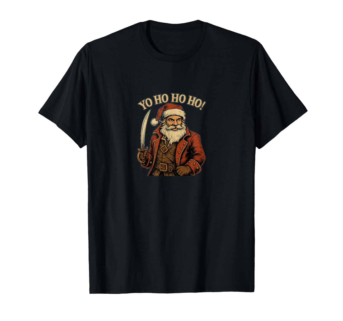 Victorian Era Santa Claus Pirate (Yo Ho Ho Ho!) T-Shirt