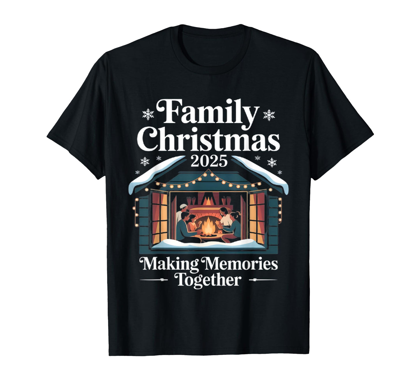 Family Christmas 2025 Matching Squad Santa Elf Funny Xmas T-Shirt