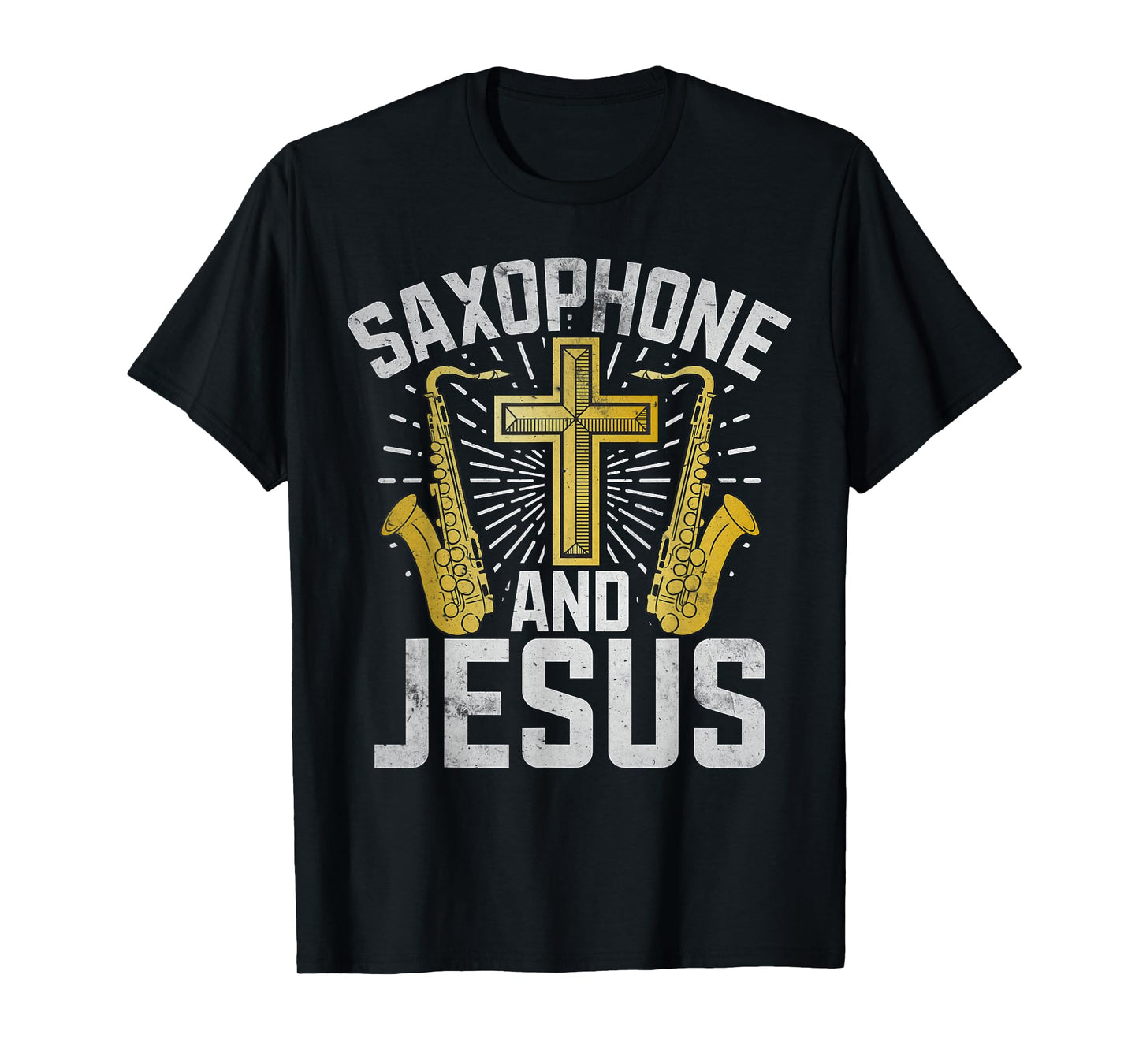 Saxophone and Jesus Saxophone T-Shirt
