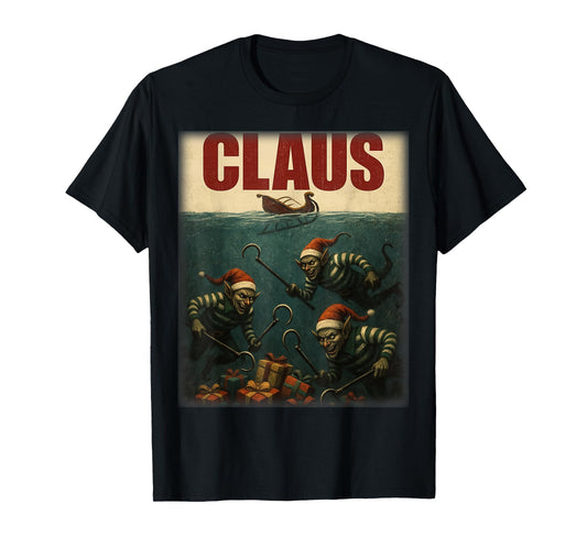 Creepy Claus Horror Christmas Dark Elf Top T-Shirt