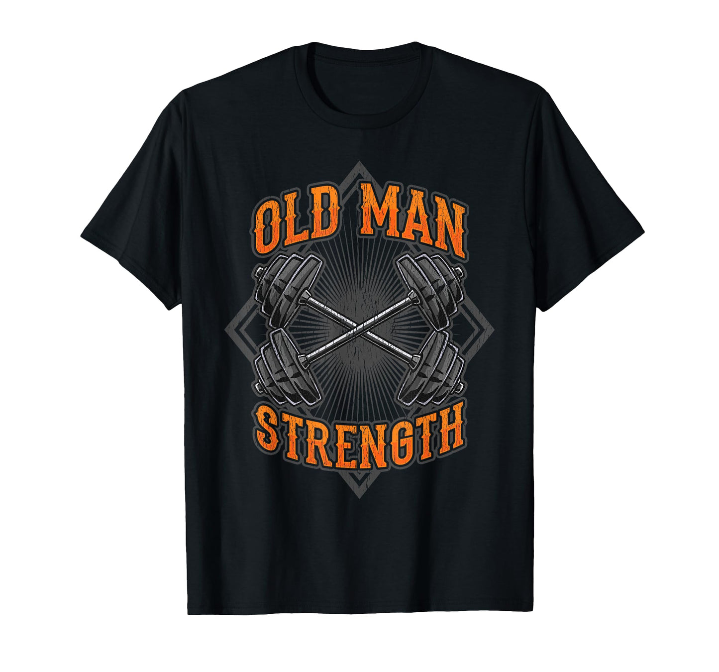 Old Man Strength Muscle Gym Training Bodybuilding Workout T-Shirt