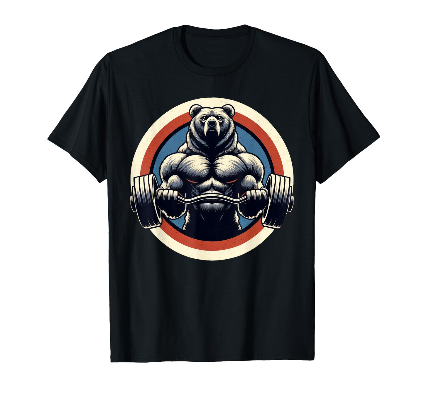 Bear Powerlifting Weightlifting Gym Workout T-Shirt