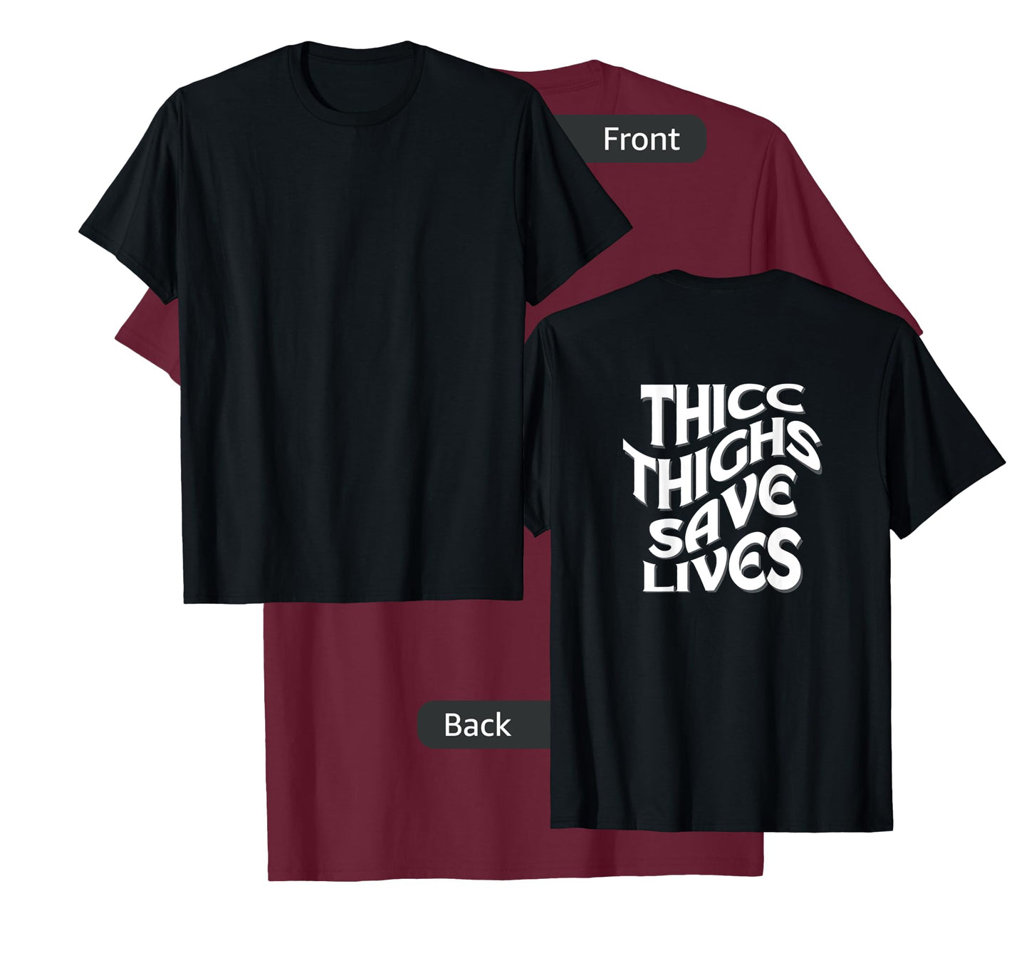 Funny 'THICC THIGHS SAVE LIVES' Gym Pump Cover for the Gym T-Shirt