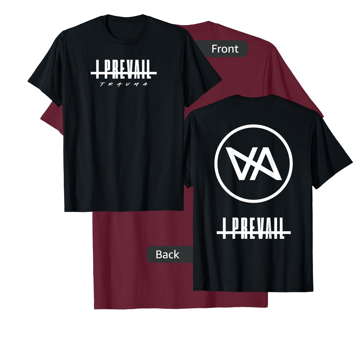 I Prevail Black Adult Men's Diagonal Modern Classic T-Shirt
