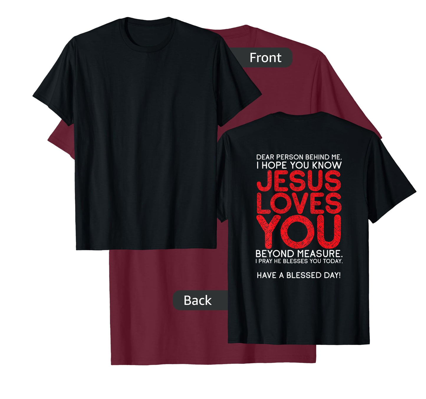 Christianity Jesus Loves You Jesus Christ God Church T-Shirt