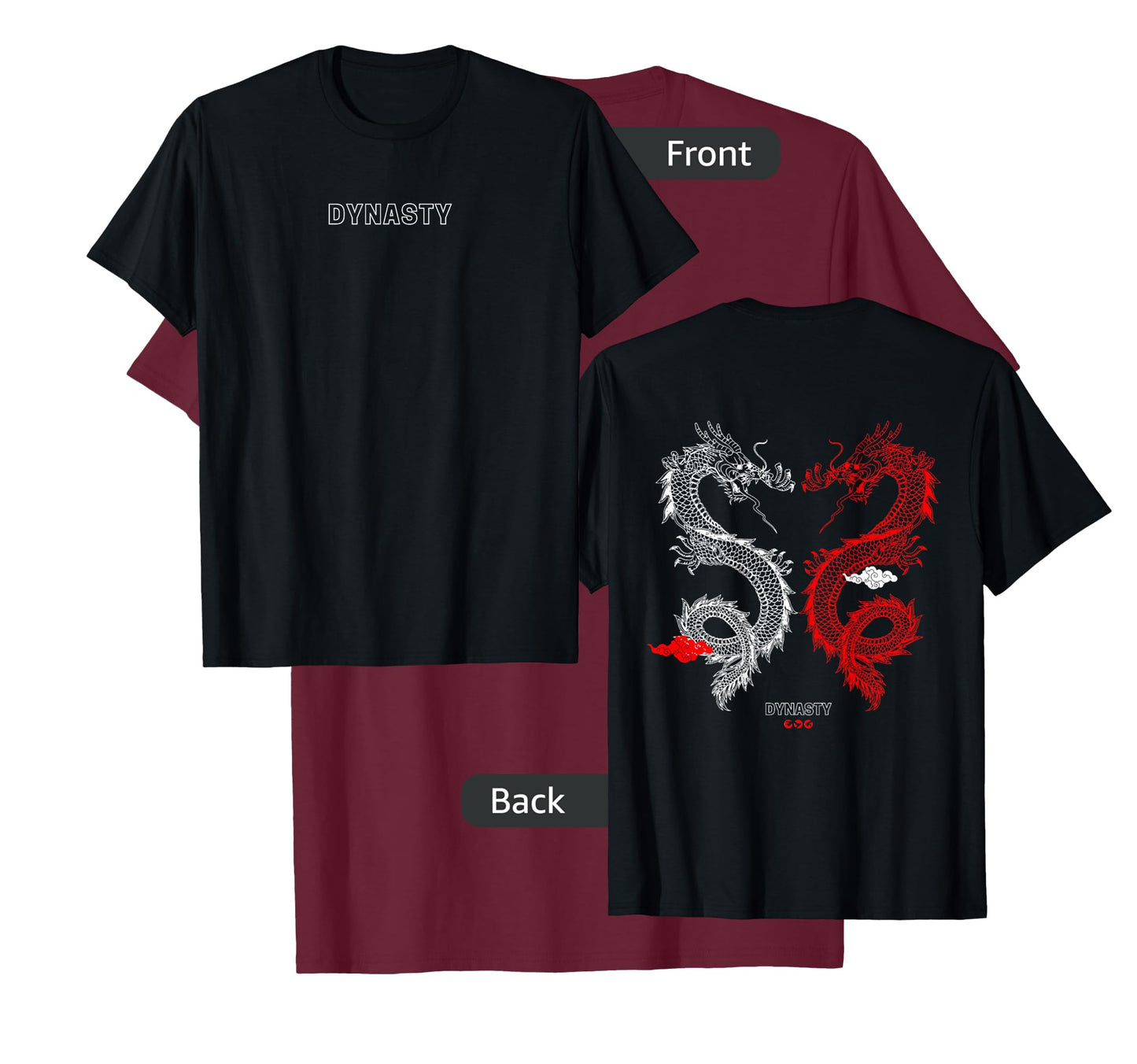 Mens Trendy Dynasty Dragon Gym Pump Cover T-Shirt