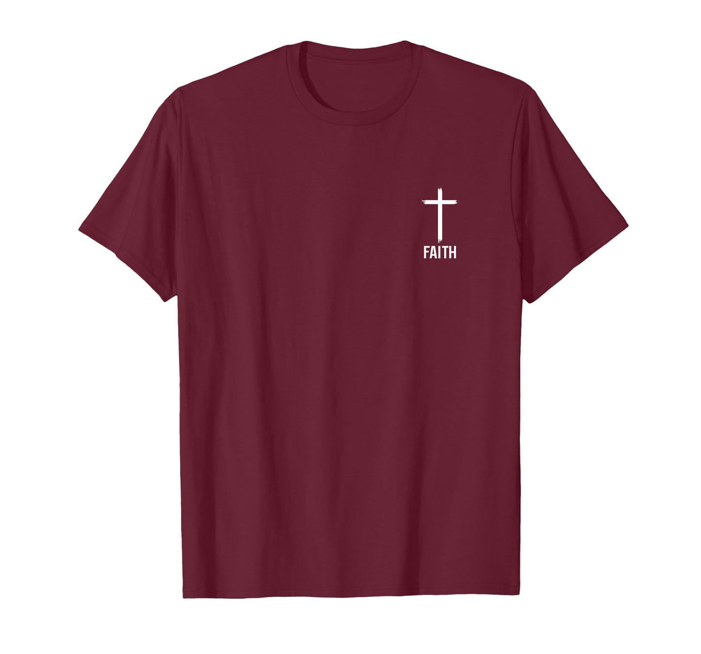 Faith Small Cross Christian Minimalist Religious for Family T-Shirt