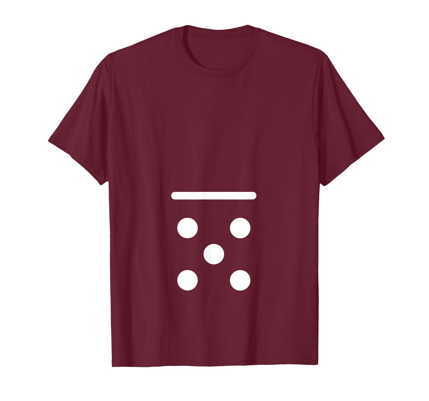 Domino Game 0 5 Dots Matching Halloween Group Costume T-Shirt