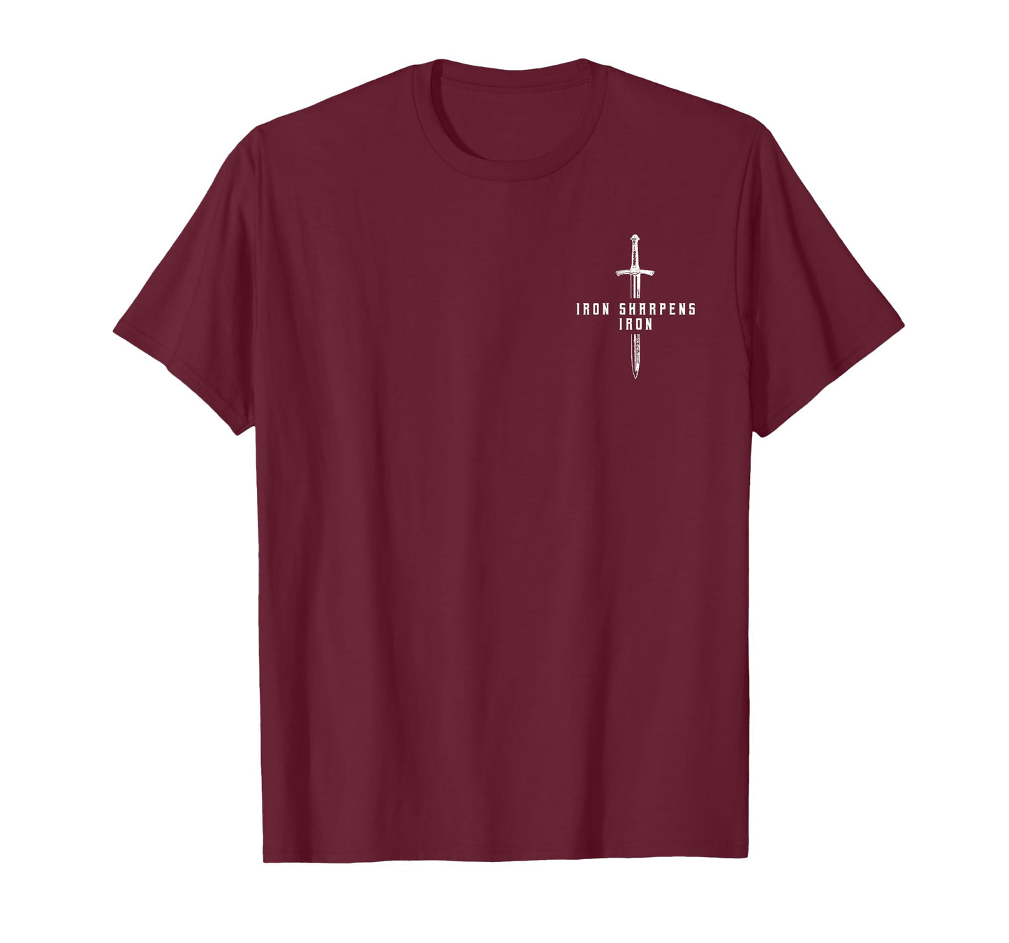 Iron Sharpens Iron Proverbs 27.17 (Front and Back Design) T-Shirt